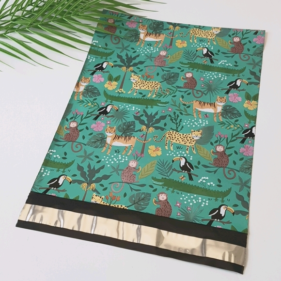 10 pcs Jungle Poly Mailers 10"x13" inches - Picture 1 of 3